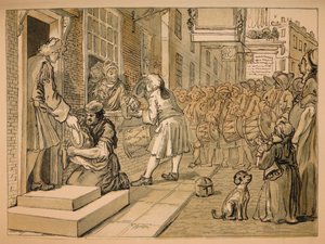 Esquisse pour Industrie et Oisiveté - Planche VI, 1747 - William Hogarth