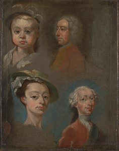 Études de têtes - William Hogarth