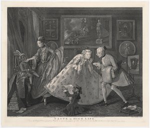Le goût de la haute société, gravé par Samuel Phillips, 1808 - William Hogarth