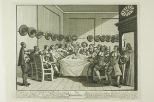 Le Comité, dix plaques de Hudibras - William Hogarth