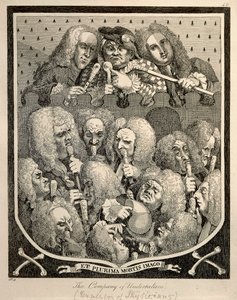 La Compagnie des Entrepreneurs par Georg Friedrich Haendel, caricature gravée par William Hogarth - William Hogarth