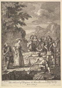 Les funérailles de Chrystom et Marcella se justifiant, Six illustrations pour Don..., 1756 ou après