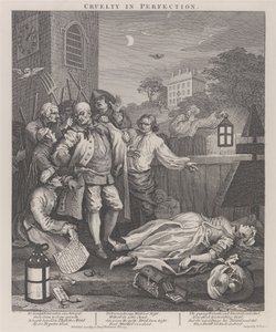Le troisième stade de la cruauté : la cruauté dans la perfection - Le meurtre - William Hogarth