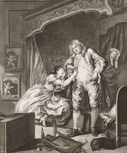 Série en deux parties : Avant et Après. Feuille 2 : Après. 1736 - William Hogarth