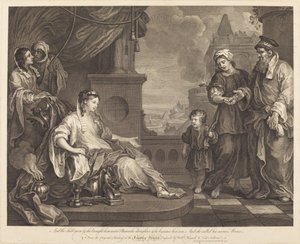 Moïse amené à la fille de Pharaon - William Hogarth and Luke Sullivan