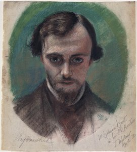 Portrait de Dante Gabriel Rossetti (1828-82) 1853