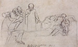 Études pour les figures du Docteur, des Pleureuses et de Minerve, 1846 - William Holman Hunt