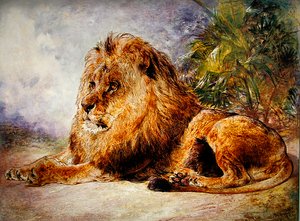 Lion au repos