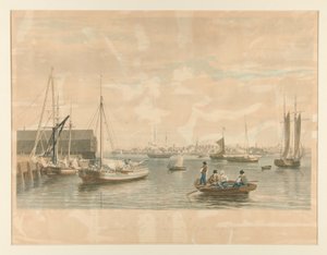 Boston. Depuis le Ship House, extrémité ouest du Navy Yard - William James Bennett