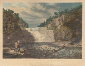 Vue des Hautes Chutes de Trenton : West Canada Creek, N.Y. - William James Bennett