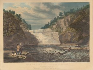 Vue des High Falls de Trenton : West Canada Creek, New York - William James Bennett