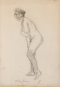 Femme nue debout - William James Glackens
