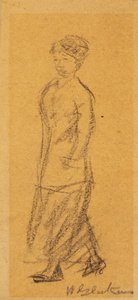 Femme marchant