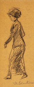 Femme marchant vers la gauche