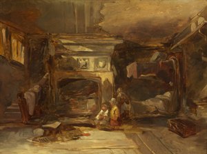 Un intérieur gallois, c.1844