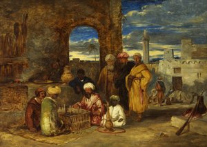 Arabes jouant aux échecs - William James Muller