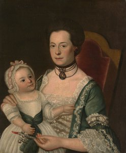 Mme Jacob Hurd et enfant, vers 1762