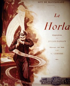 Couverture de « Le Horla » de Guy de Maupassant. Illustration de William Julian Damazy (1865-1910)
