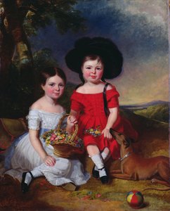 Annie et John Edward, enfants de Thomas Rhodes de Leeds
