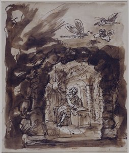 Alexandre Pope dans sa grotte - William Kent