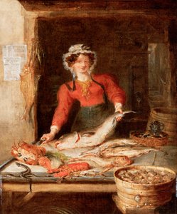 Le Stand de Poissons, vers 1830