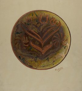 Assiette allemande de Pennsylvanie, vers 1937