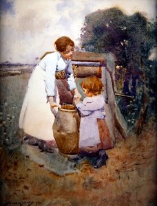 Deux filles au puits