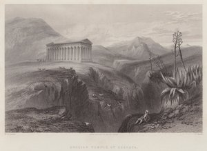 Temple grec à Ségeste (gravure)