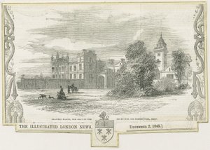 Draton Bassett - "Drayton Manor" : gravure sur bois