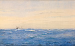 Convoi, la mer du Nord - William Lionel Wyllie