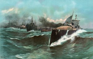 Flottille de torpilleurs espagnols en route des Canaries à Porto Rico - William Louis Jnr. Sonntag