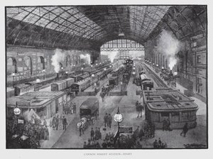 Gare de Cannon Street, nuit
