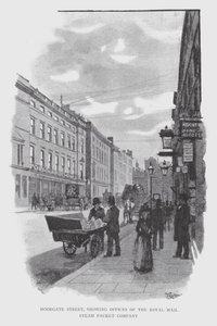 Moorgate Street, bureaux de la Royal Mail Steam Packet Company - William Luker