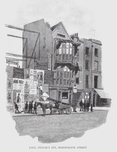 Auberge de Paul Pindar, Bishopsgate Street - William Luker