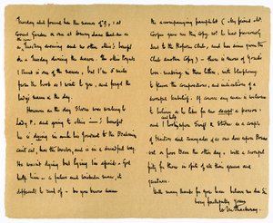 Lettre de William Makepeace Thackeray à TW Gibbs, 12 septembre 1851