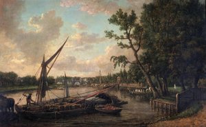 Richmond depuis la rive du Surrey, vers 1800