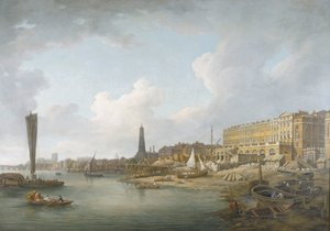 La rive de Londres entre Westminster et l