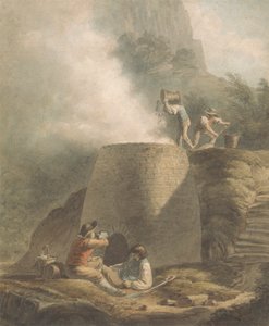Paysage avec four à chaux et ouvriers - William Marshall Craig