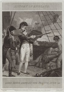 Lord Howe défait les Français - William Marshall Craig
