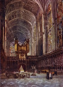 Intérieur de la Chapelle de Kings College depuis le Chœur - William Matthison