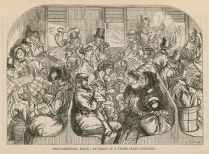 Train Parlementaire : Intérieur du Wagon de Troisième Classe, de 