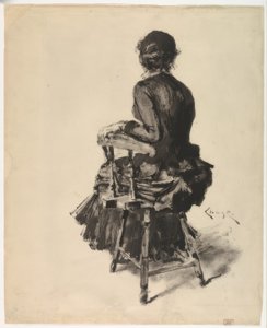 Femme assise - William Merritt Chase