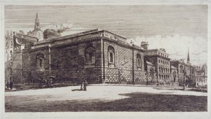 Vue de la Prison de Newgate, Old Bailey, depuis Newgate Street, City de Londres, vers 1900