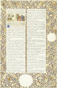 Manuscrit calligraphique et illuminé, c.1871-1873 - William Morris