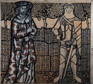 Le Roi Arthur et Sir Lancelot, 1862 - William Morris