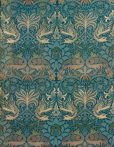 Conception textile de William Morris Peacock and Dragon, c.1880 (impression sur bois) - William Morris