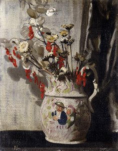 Un vase avec des lunaires