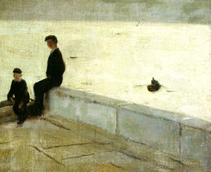 Garçons sur un Quai