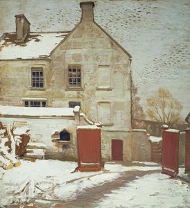 Cour dans la neige, Sutton Veny - William Nicholson