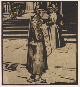 Types de Londres : Homme-sandwich - William Nicholson